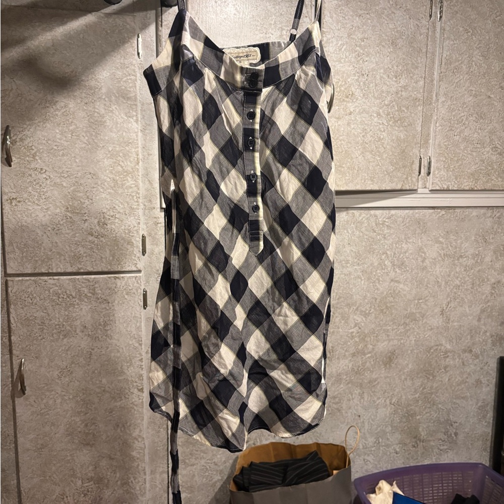 Checkered Spaghetti Strap Top